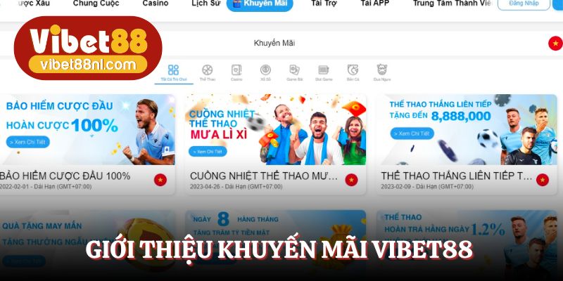 Khuyến mãi Vibet88 được nhà cái cực kỳ đầu tư